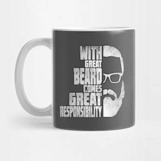 With Great Beard Comes Great Responsibility Bearded Men Gift Mug